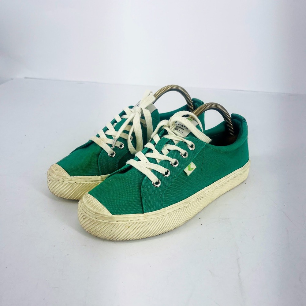 Cariuma OCA Sneakers Shoes Womens Size 8 Green Sustainable Low Top Lace Up‎